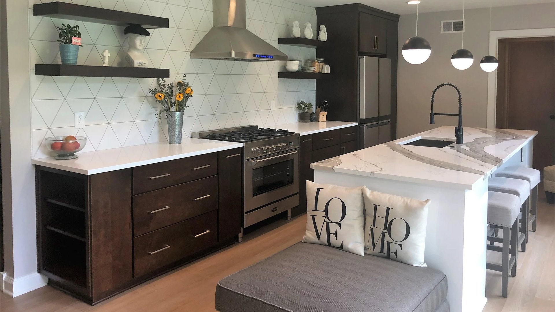A freshly cleaned Forest Grove kitchen